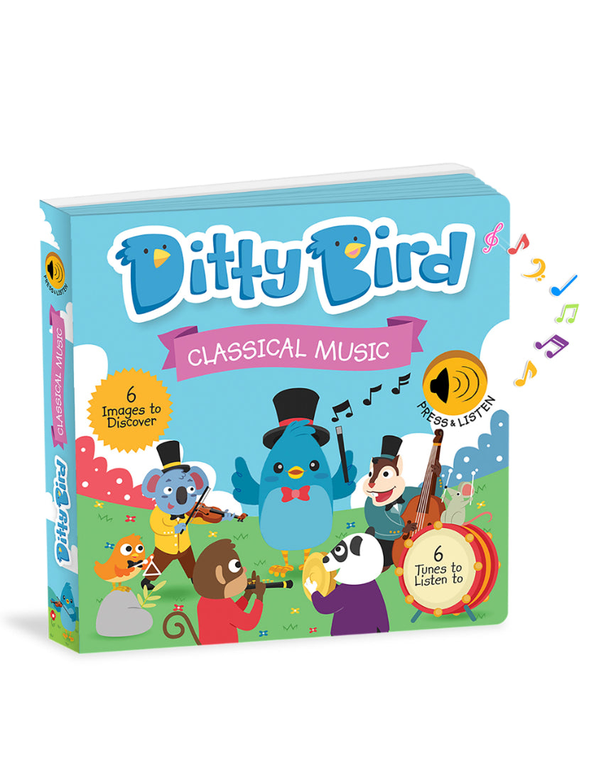 isAlbi Ditty Bird Classical Music toy with colorful design and musical features, perfect for young children.