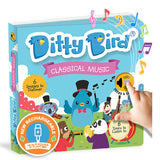 isAlbi Ditty Bird Classical Music toy featuring a plush bird with musical notes, designed for infants and young children.