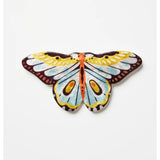 Jones & Co yellow butterfly wall art, Canopy Butterfly wall decor featuring vibrant yellow butterfly design on canvas.
