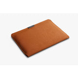 Bellroy 16-inch bronze laptop sleeve with sleek design and padded interior for protection.