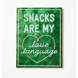 Jones & Co Fun House Snacks wall decor tile with colorful illustrations of snacks and playful design elements.