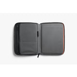 Bellroy Tokyo Folio 12.9-inch Raven leather tablet and document organizer with multiple compartments and sleek design.