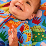 Kip & Co Dinosaur Roar Organic Long Sleeve Zip Romper