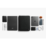Bellroy Tokyo Folio 12.9-inch Raven leather tablet case with card slots and sleek design.