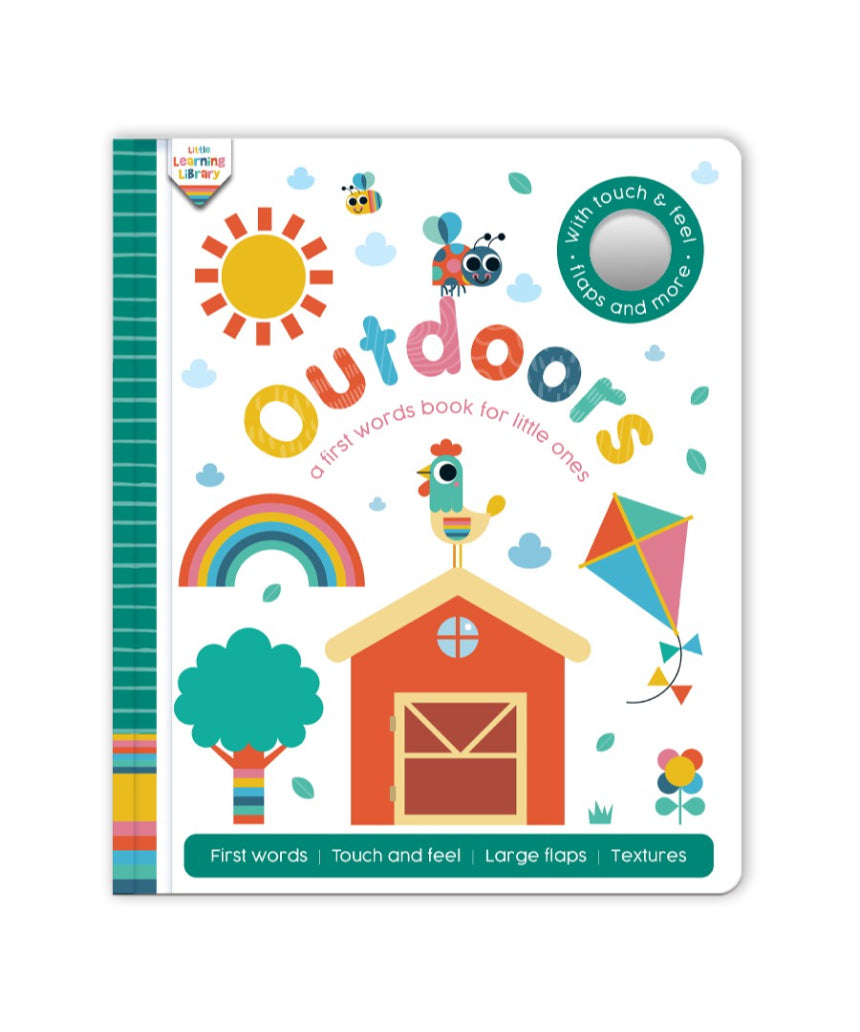 Little Learning Library Outdoors by Brumby Sunstate, colorful educational outdoor playset with books and learning materials.