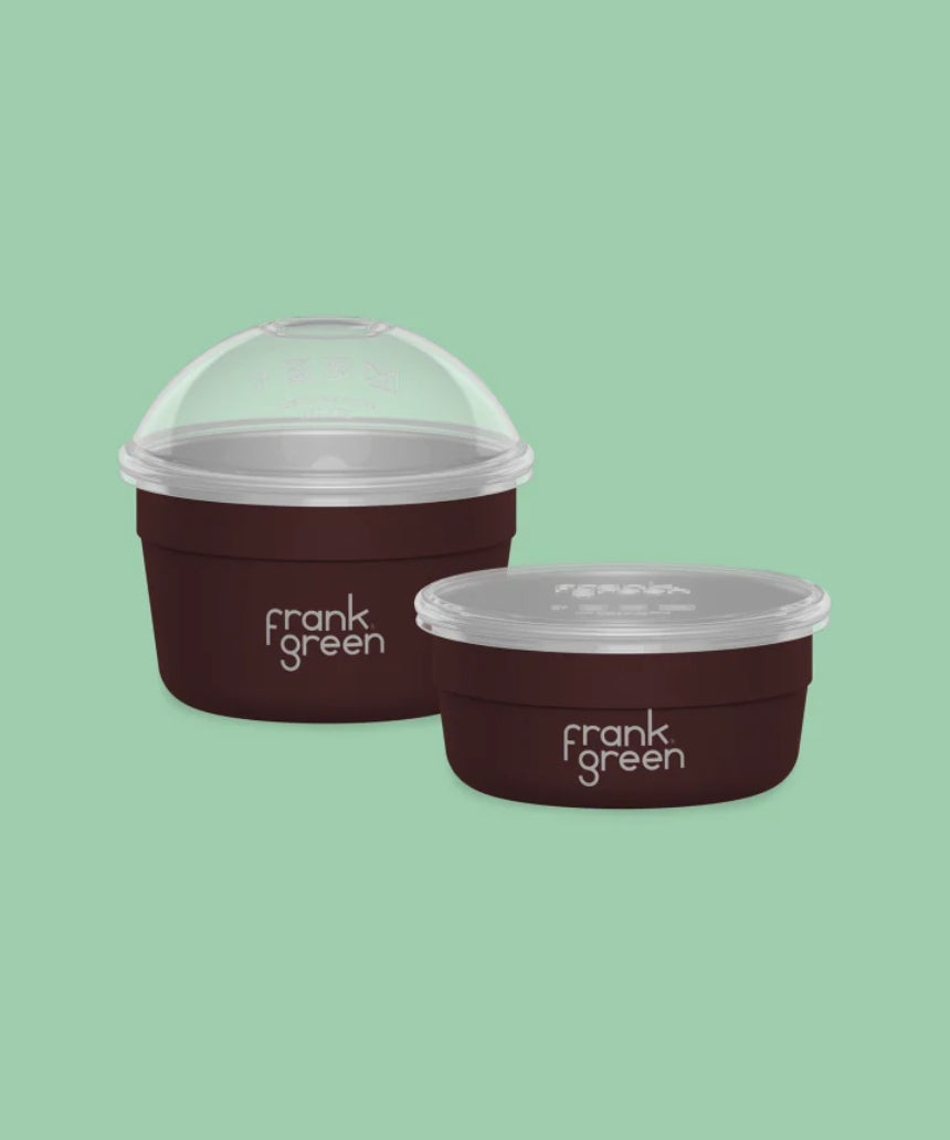 Frank Green Duo Pack To Go Bowl with two reusable bowls and lids, ideal for on-the-go meals and eco-friendly dining.