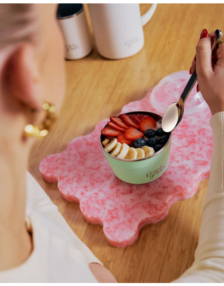 Frank Green Duo Pack To Go Bowl featuring two reusable, eco-friendly bowls with lids for portable food storage and on-the-go convenience.