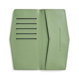 Fox & Leo The Swallet in sage color, a stylish and comfortable women's wallet with multiple card slots and a sleek design.