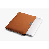 Bellroy 16-inch bronze laptop sleeve with sleek, minimalist design and protective padding for safe transport of your laptop.