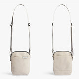 Bellroy City Pouch in Saltbush fabric, compact bag with multiple compartments for organizing essentials.