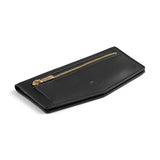 Black Fox & Leo Swallet wallet with sleek design and compact size, featuring the brand's logo on the front.