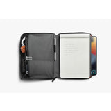 Bellroy Tokyo Folio 12.9-inch Raven leather tablet and document organizer with multiple compartments and sleek design.