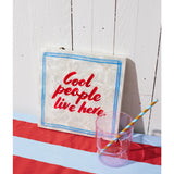 Colorful Jones & Co Fun House People Tile wall decor featuring whimsical cartoon-style characters and vibrant patterns.