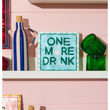 Jones & Co Fun House Drink Tile wall decor featuring vibrant, playful tile design suitable for kitchen or bar area decoration.