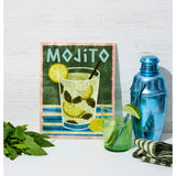 Jones & Co Happy Hour Mojito Wall Decor tile featuring a vibrant, tropical mojito design for stylish home decoration.