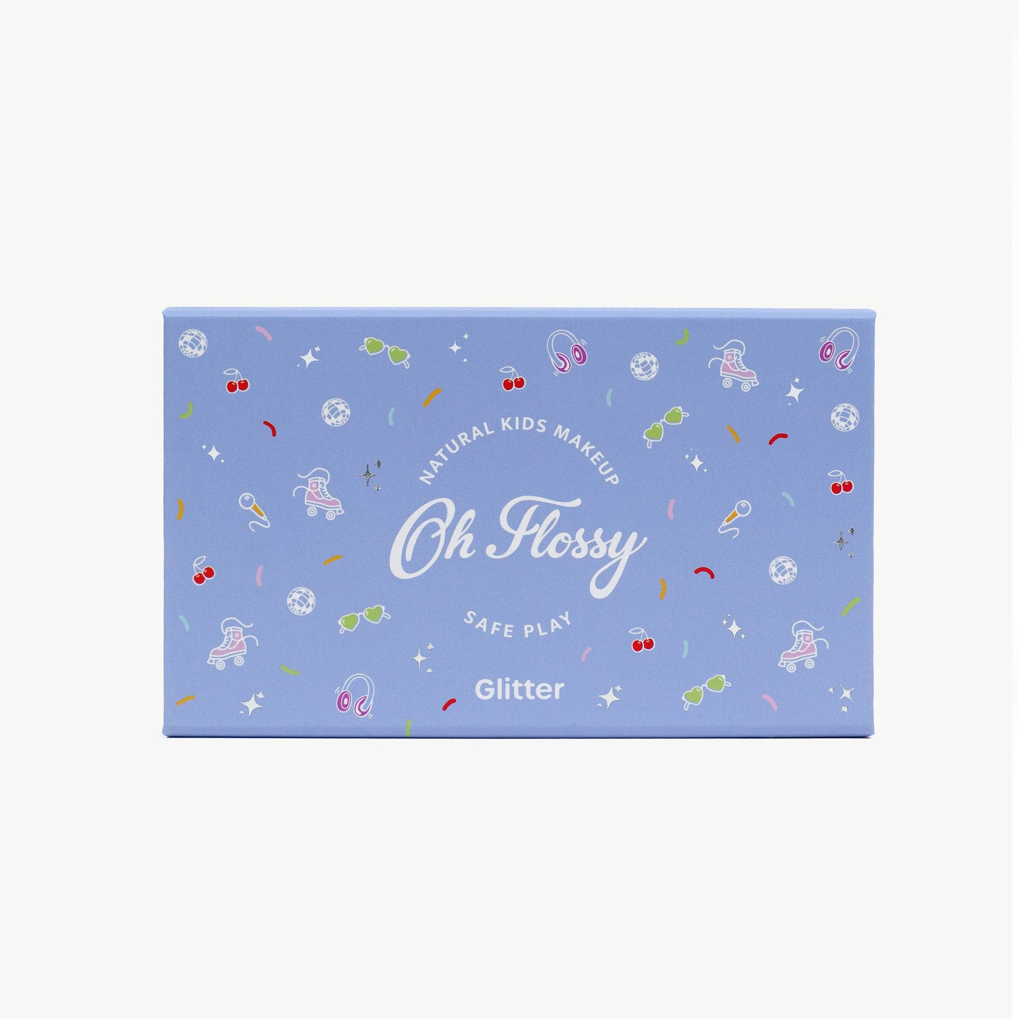 Kids disco fever glitter set by Oh Flossy featuring vibrant, sparkly accessories for playful dance and dress-up fun.