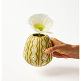 Jones & Co Pollen Vase in vintage green with a classic, elegant design, perfect for floral arrangements and home decor.