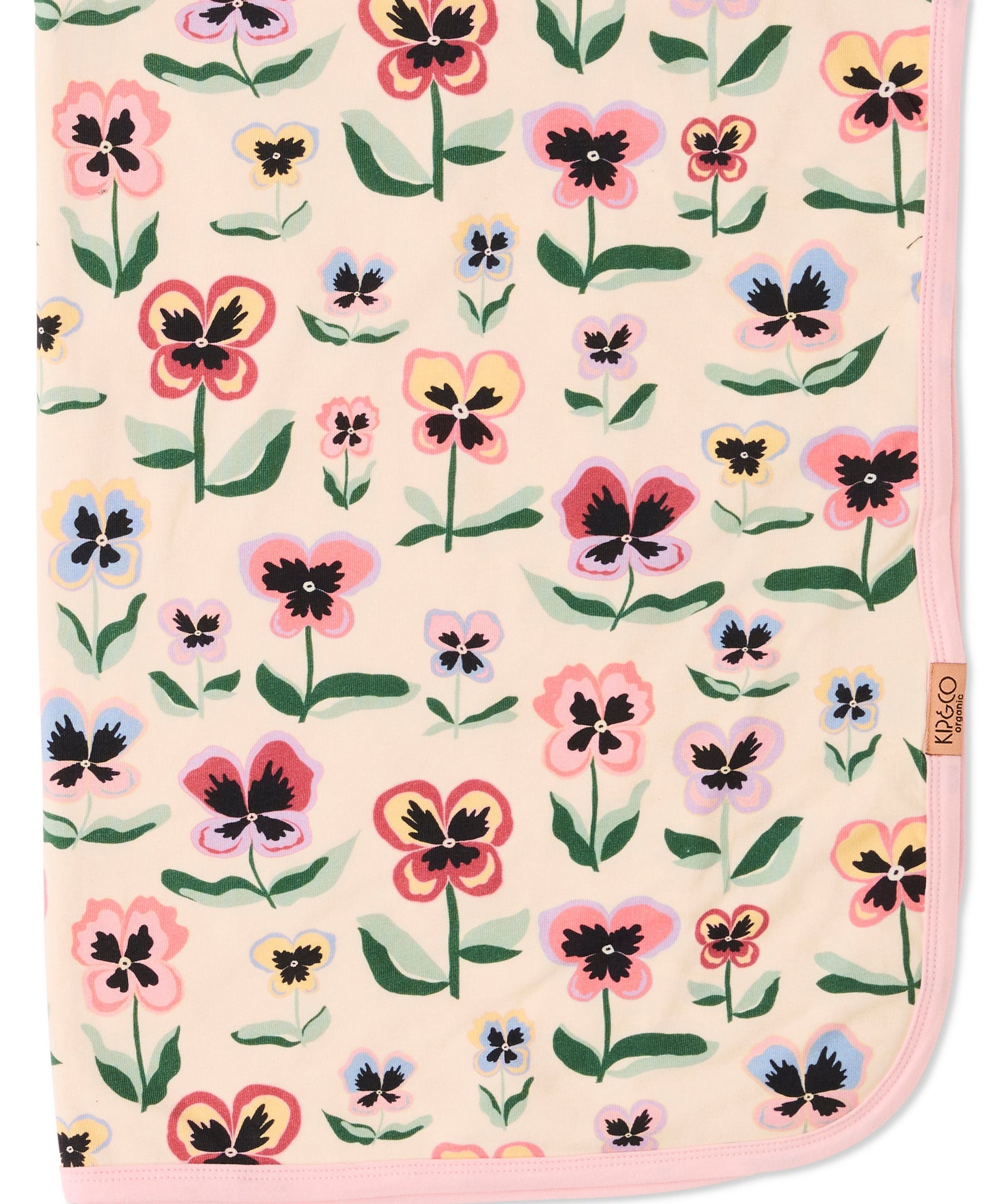 Kip & Co Pretty Pansy Organic Cotton Snuggle Blanket
