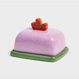 Klevering Butter Dish Sketch Lilac fruit bowl with a delicate lilac design and smooth ceramic finish.