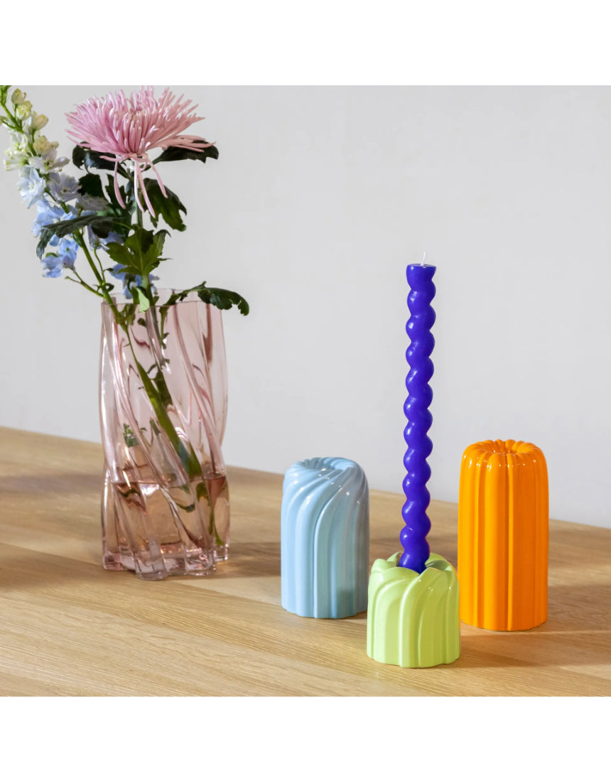 Klevering Marshmallow Pink vase with a smooth, rounded design and glossy finish, perfect for floral arrangements or decorative display.