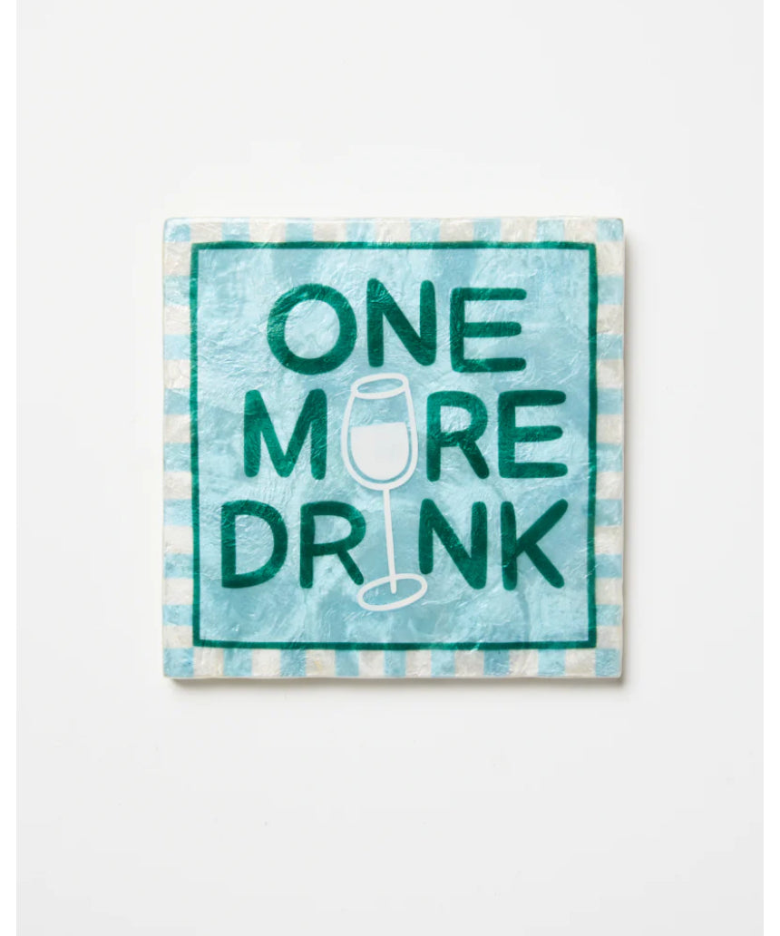 Jones & Co Fun House Drink Tile wall decor featuring playful house design and vibrant colors for kitchen or bar decor.