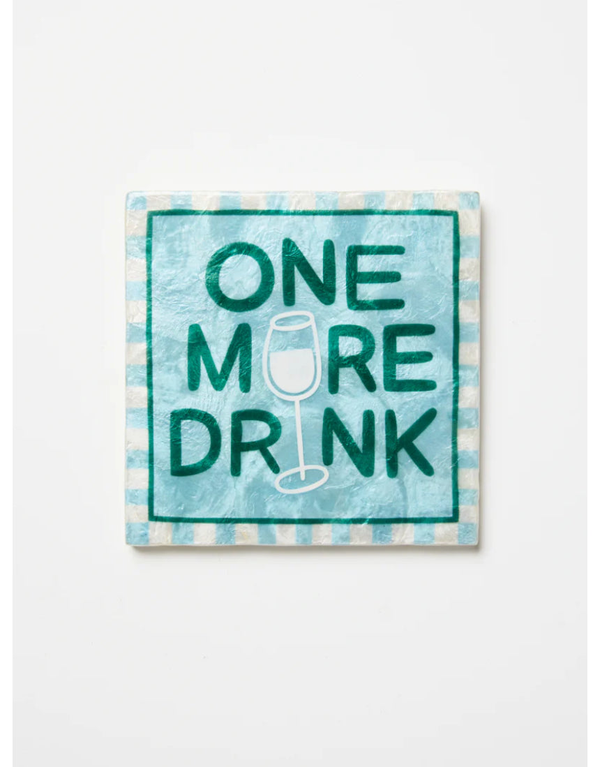 Jones & Co Fun House Drink Tile wall decor featuring playful house design and vibrant colors for kitchen or bar decor.