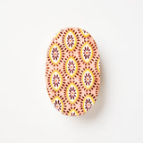 Jones & Co Samira Large Decorative Box in pink eyes design, featuring a stylish, textured surface and elegant craftsmanship.