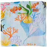 Kip & Co Reef Life bamboo swaddle with vibrant reef-themed print, soft and lightweight fabric for baby comfort.