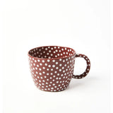 Jones & Co Chino Mug Mahogany Sprinkle featuring a stylish ceramic mug with a mahogany and sprinkle pattern design.