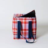 Tartan medium insulated tote bag by Project Ten Pty Ltd with handles and insulated interior for keeping items cool or warm
