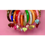 Mosk Melbourne Big Heart bracelet featuring a large heart charm on a sleek silver chain.