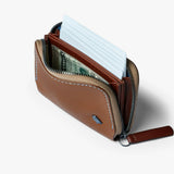 Bellroy Folio Mini wallet in Hazelnut, compact leather wallet with card slots and cash pocket, stylish and functional accessory.
