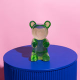 Little Fish Co Barry Bear green decor sculpture featuring a whimsical bear design for home or office decoration.