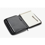 Bellroy Tokyo Folio 12.9-inch Raven leather tablet case with sleek design and multiple compartments for organization.