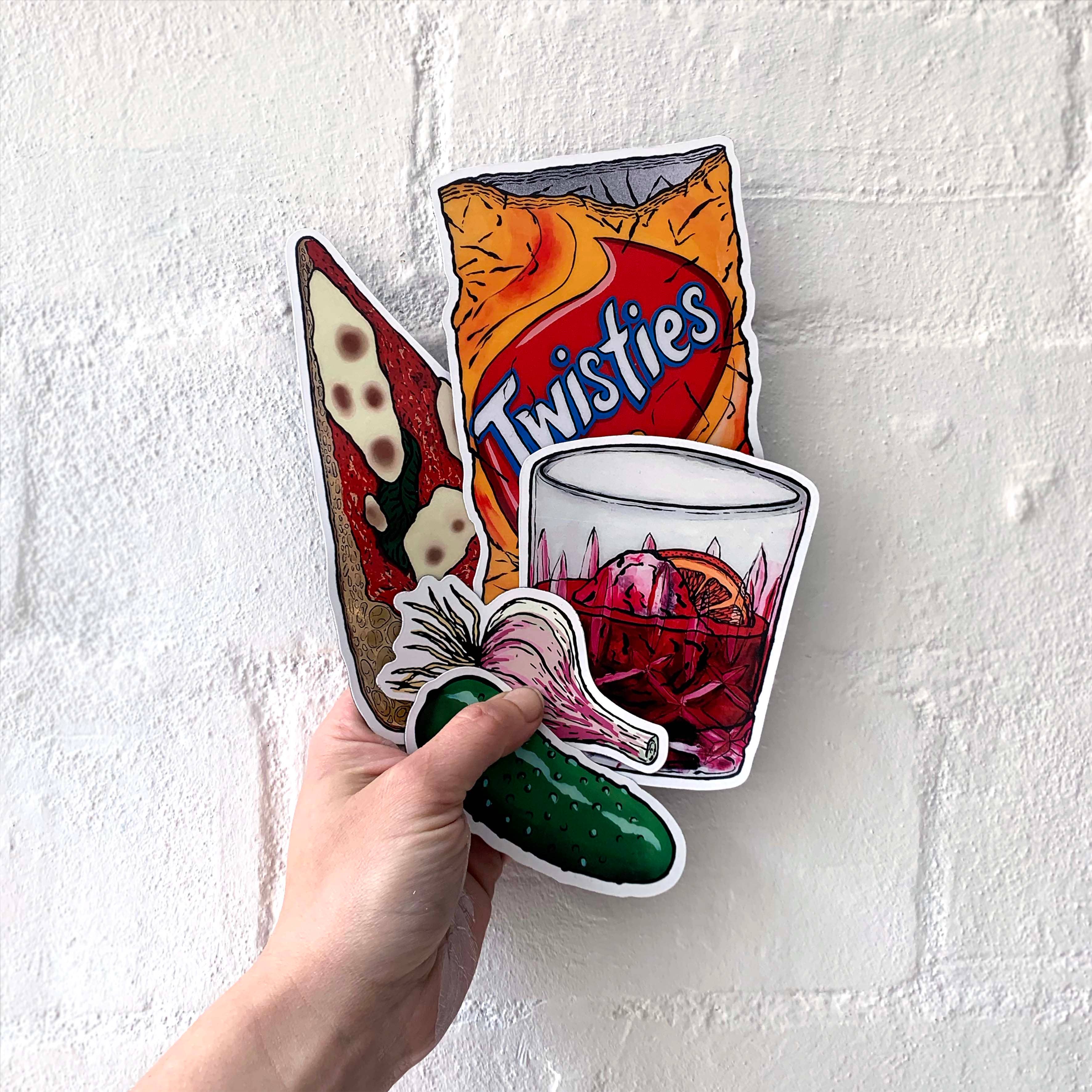 Billie Justice Thomson Big Fun Magnets featuring colorful, playful designs on a set of decorative magnets.