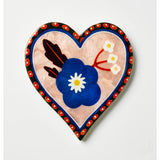 Jones & Co Bloom Nouveau Blue Heart wall decor featuring a decorative blue heart design for home decoration.