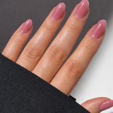 Hanami Cosmetics Fade Into You jelly nail polish bottle with pastel purple and pink shades, showcasing the vibrant, glossy finish.