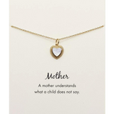 Petals Australia mother of pearl necklace with delicate petal-shaped pendant on a chain, showcasing elegant jewelry design.