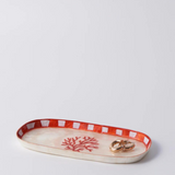 Jones & Co Atlantic Coral Tray in vibrant red, featuring a decorative coral-inspired design for stylish home decor.