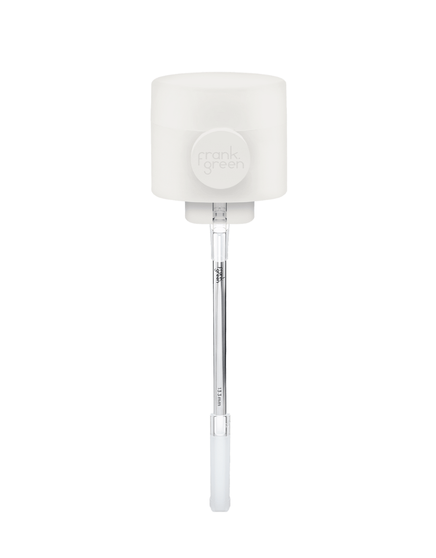 Frank Green Switch lid with straw and strap for drinkwear, showing a sleek, eco-friendly lid design with straw and strap attachment.