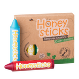 Set of Honeysticks Beeswax Crayons Super Jumbos in vibrant colors, designed for young children, made from natural beeswax.