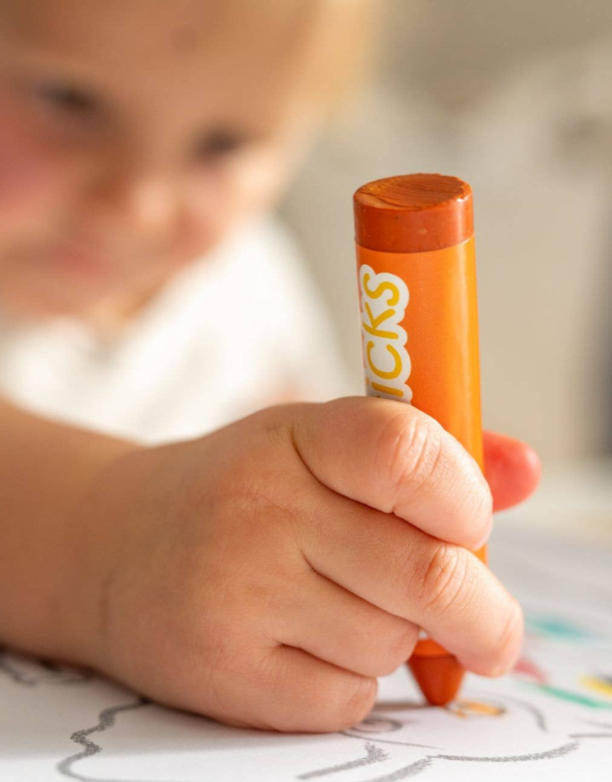 Colorful Honeysticks Beeswax Crayons Super Jumbos by Honeysticks Australia, showing vibrant crayons in a natural setting.