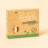 Colorful Honeysticks Beeswax Crayons Super Jumbos from Australia displayed on a white background.