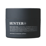 Hunter Lab Daily Face Fuel 100ml in a sleek bottle, designed for nourishing and hydrating the skin as part of a daily skincare routine.