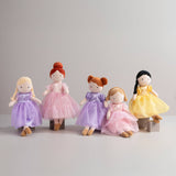 Living Textiles Princess Doll Zara with detailed dress and crown, soft fabric and delicate features.