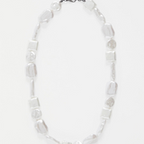 Elk Sota Necklace featuring a sleek, modern design with a silver finish, shown on a white background.