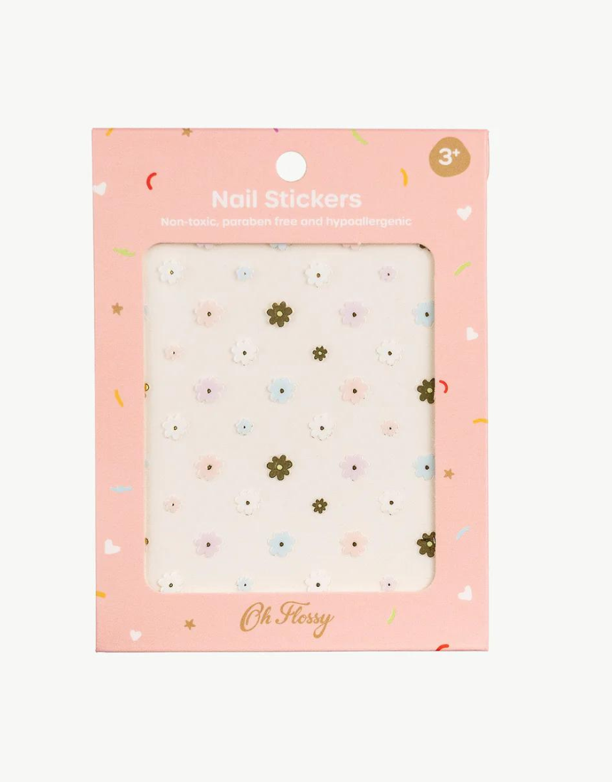 Kids nail stickers from Oh Flossy featuring colorful, playful designs perfect for children's nail art.