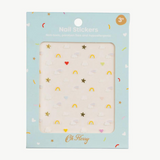 Kids' Oh Flossy nail stickers featuring colorful, playful designs perfect for children's nail art and fun accessories.