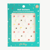 Kids' Oh Flossy nail stickers with colorful, playful designs for fun nail art. Perfect for children's nail decoration.