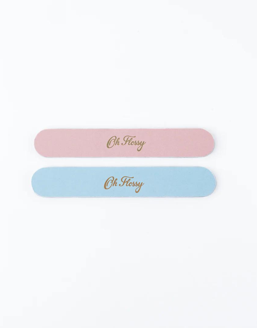 Kids nail files by Oh Flossy featuring colorful, child-friendly design, perfect for gentle nail grooming for children.